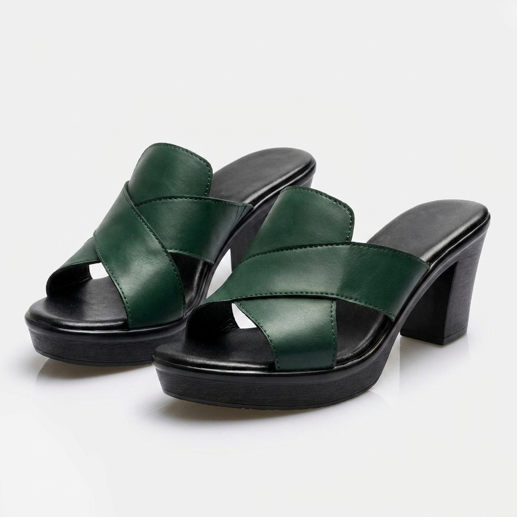 Gisèle | Women Heeled Sandals With Padded Sole Adjustable Strap And Slip Resistant Outsole For Summer Days