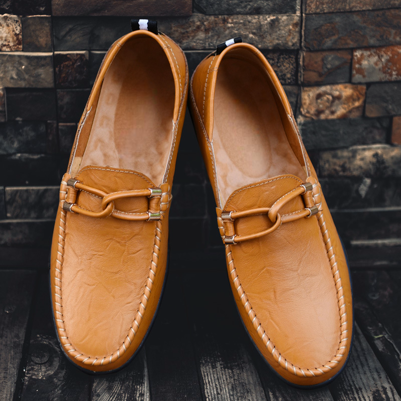 Bettino | Men Italian Leather Loafers With Lined Interior Hand Stitched Seams Looped Saddle And Driver Sole