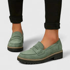 Destiny | Women Suede Slip On Loafers With Supportive Grip Sole For Longer Days Or Everyday Wear