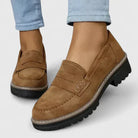 Destiny | Women Suede Slip On Loafers With Supportive Grip Sole For Longer Days Or Everyday Wear