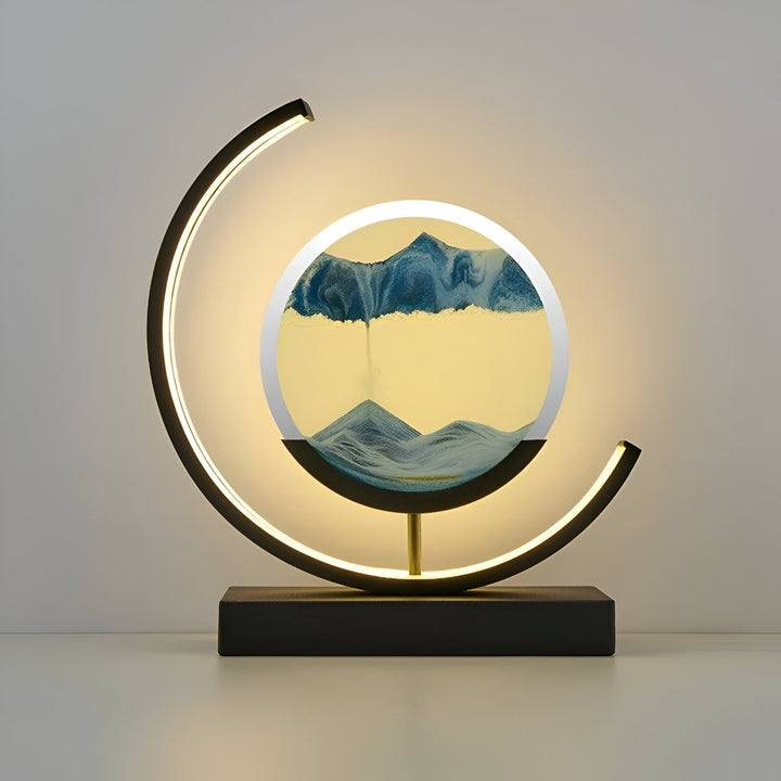 Virelle - LED Sand Lamp with Remote Control made of Glass, Dimmable