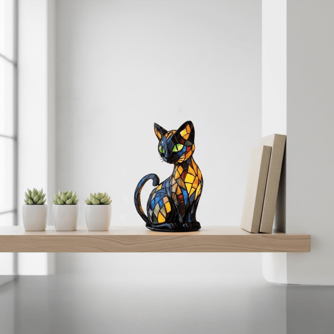 Lumikat – Handmade LED Cat Lamp for Coziness & Gifts