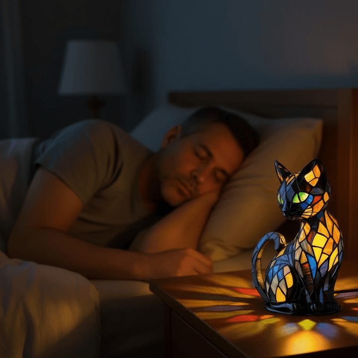 Lumikat – Handmade LED Cat Lamp for Coziness & Gifts