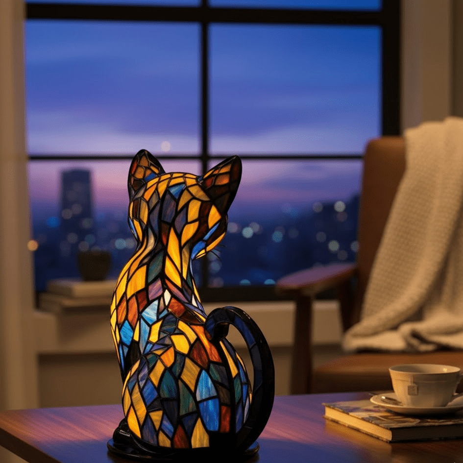Lumikat – Handmade LED Cat Lamp for Coziness & Gifts