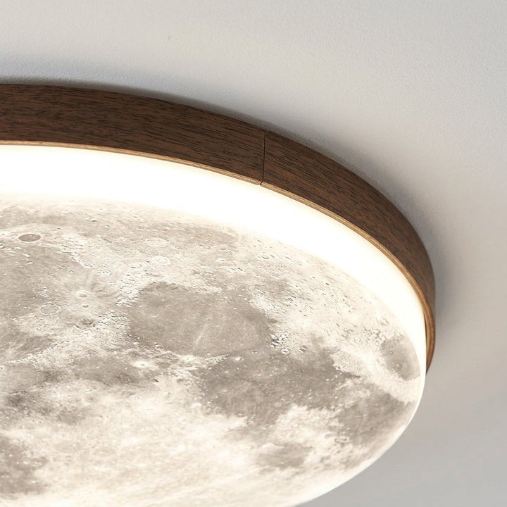 Moon Ceiling Lamp – Modern Dimmable LED Design
