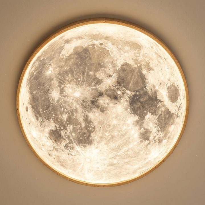 Moon Ceiling Lamp – Modern Dimmable LED Design