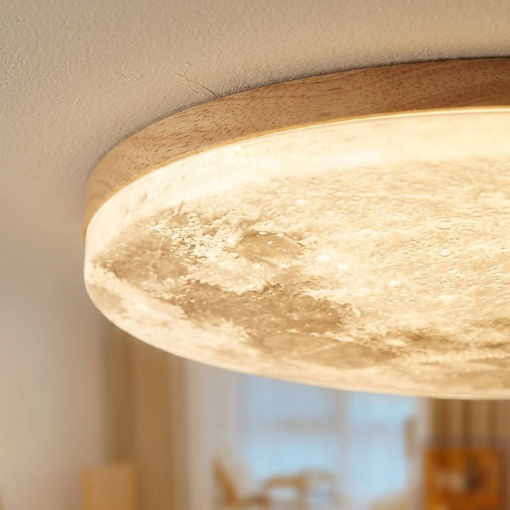 Moon Ceiling Lamp – Modern Dimmable LED Design