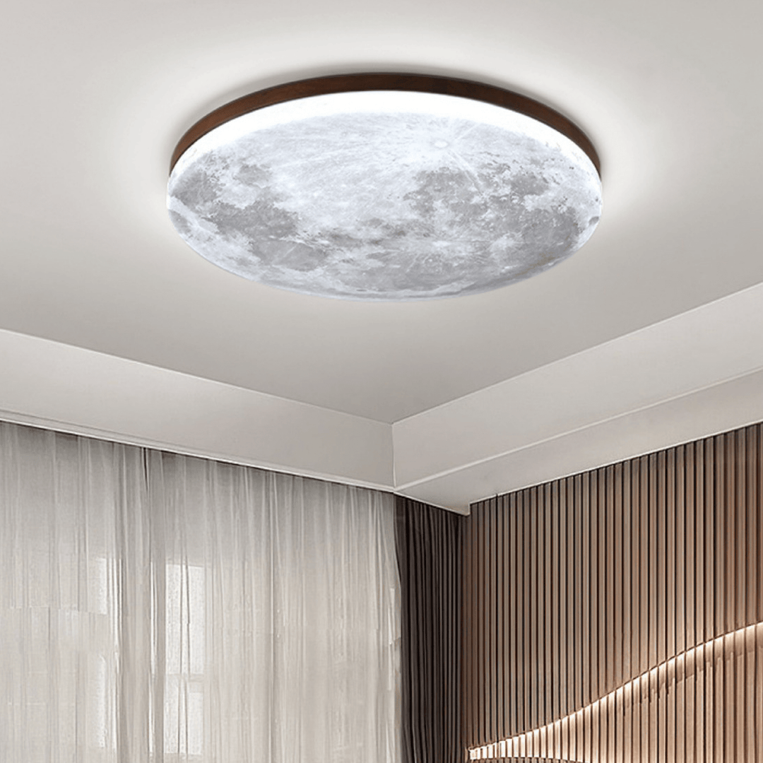Moon Ceiling Lamp – Modern Dimmable LED Design