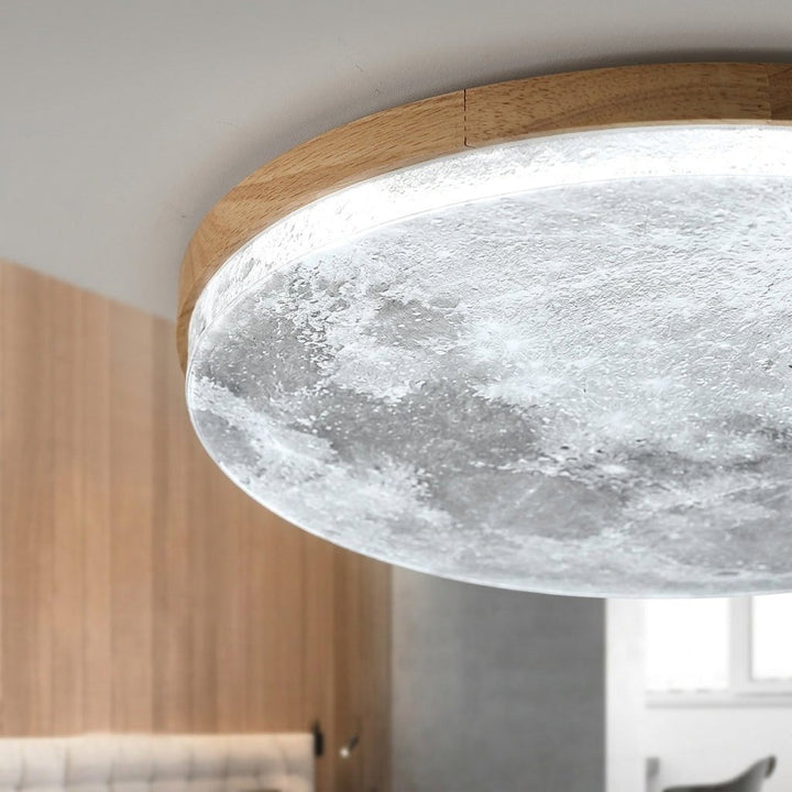 Moon Ceiling Lamp – Modern Dimmable LED Design