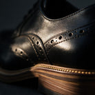 Owen | Men Grained Brogue Derbies With Welt Stitching Reinforced Panels Waxed Laces And Cushioned Interior