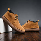 Hugh | Men Suede Leather Chukka Boots With Cushioned Sole Smooth Lining And Reinforced Heel For Autumn Days