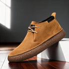 Hugh | Men Suede Leather Chukka Boots With Cushioned Sole Smooth Lining And Reinforced Heel For Autumn Days