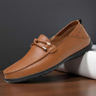 Bettino | Men Italian Leather Loafers With Lined Interior Hand Stitched Seams Looped Saddle And Driver Sole