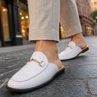 Women's White Medford Closed-Toe Mules