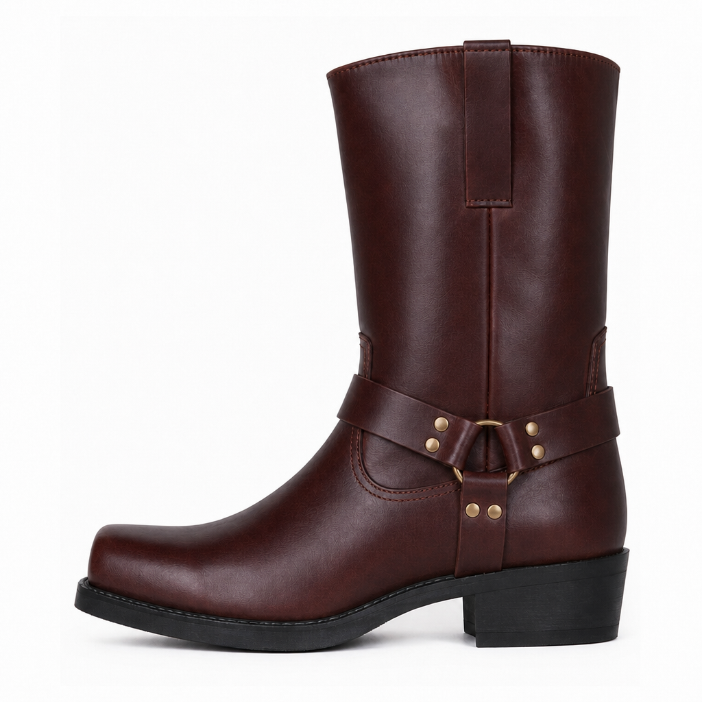 Men’s Cowboy Boots Harness Style | Mid Calf
