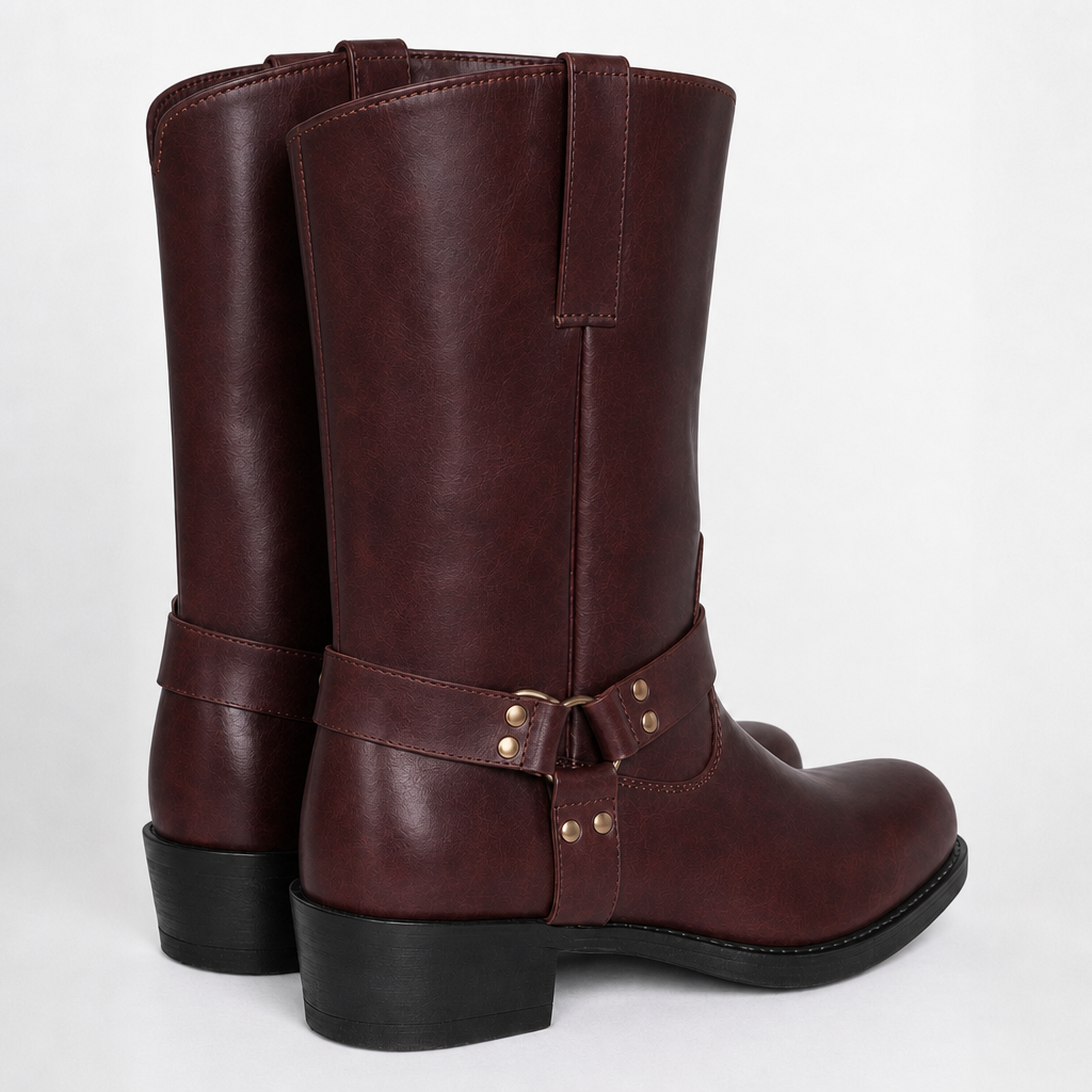 Men’s Cowboy Boots Harness Style | Mid Calf