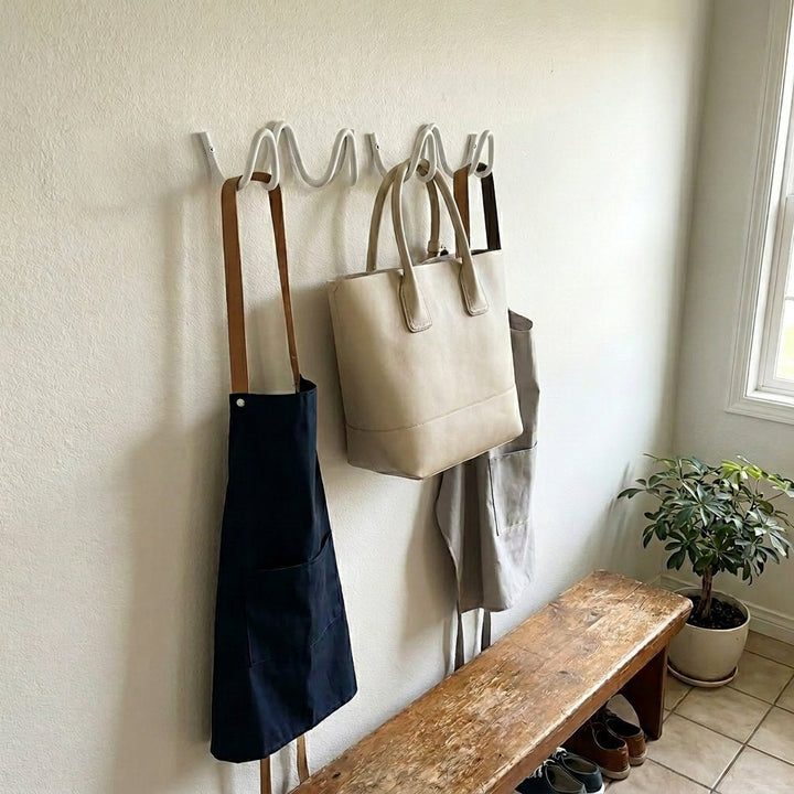 Minimalist Wall Coat Rack with Modern Metal Design