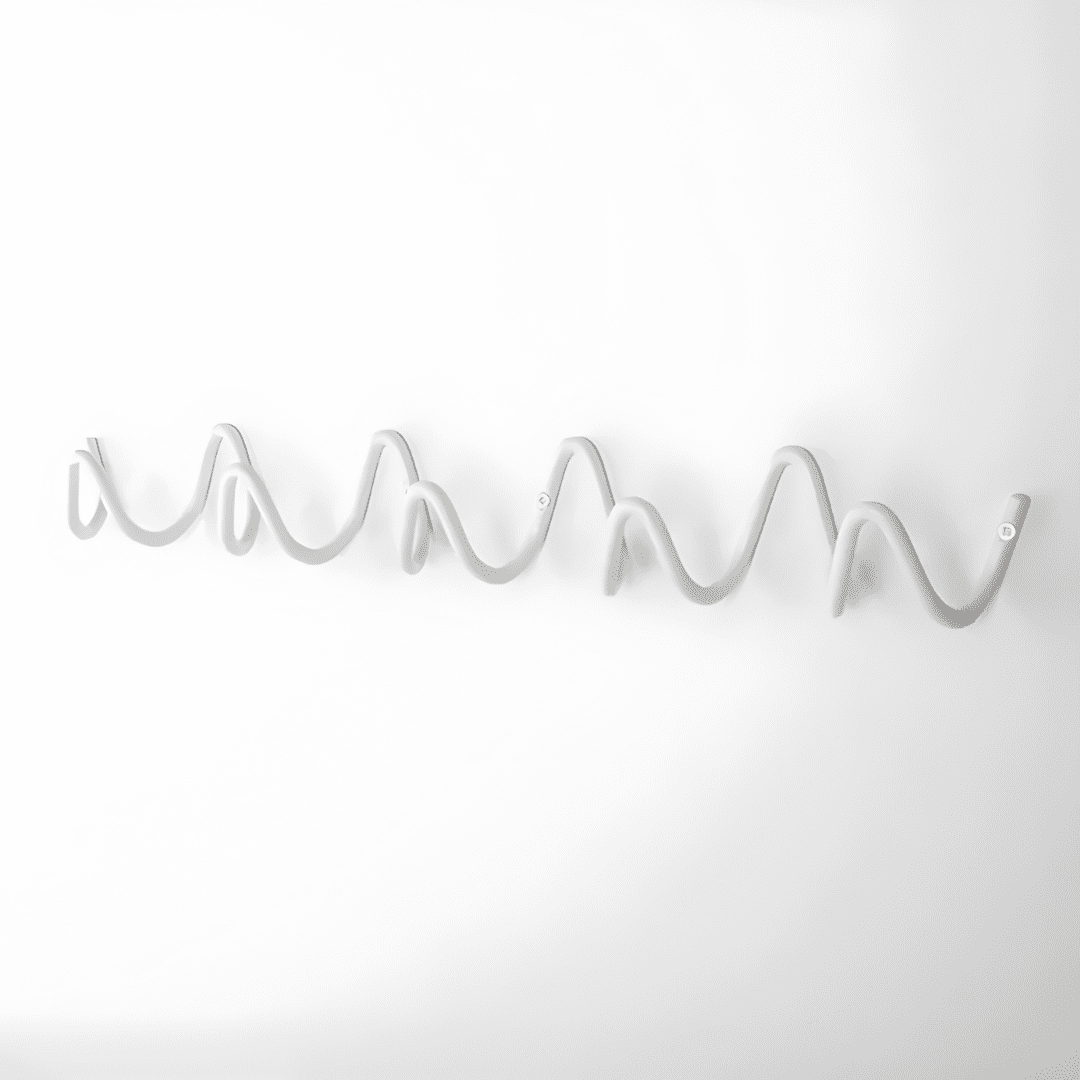 Minimalist Wall Coat Rack with Modern Metal Design