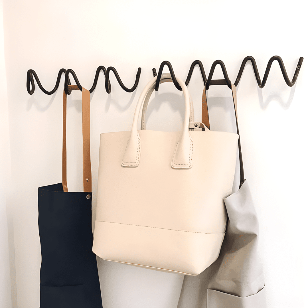 Minimalist Wall Coat Rack with Modern Metal Design