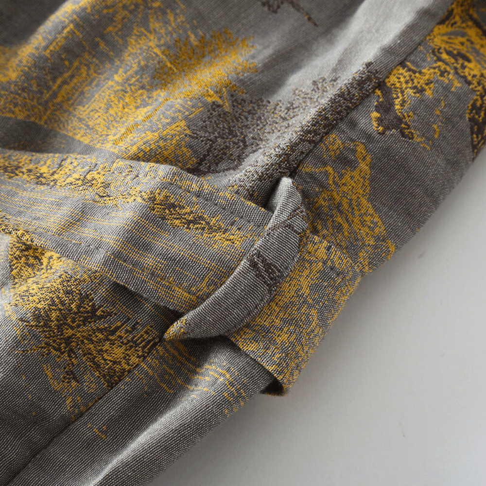 Lena - Soft Kimono Bathrobe Made of Organic Cotton for Home