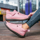 Saela | Women Slip On Sneakers With Wide Toe Box Elastic Side Panels And Supportive Sole For Summer Days