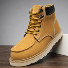 Men's Yellow Alcott Lace Up Work Boots