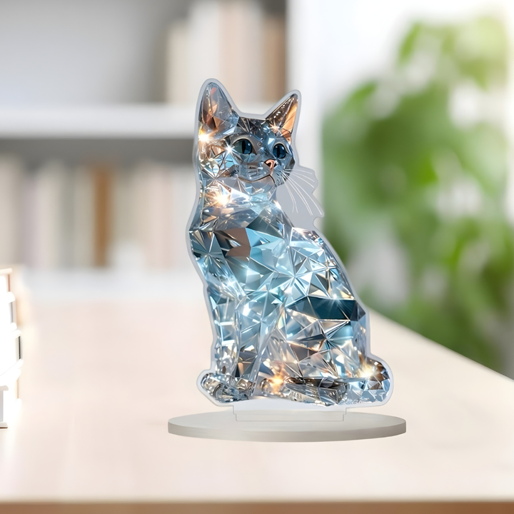 Elegant Cat Sculpture for Living Room and Office