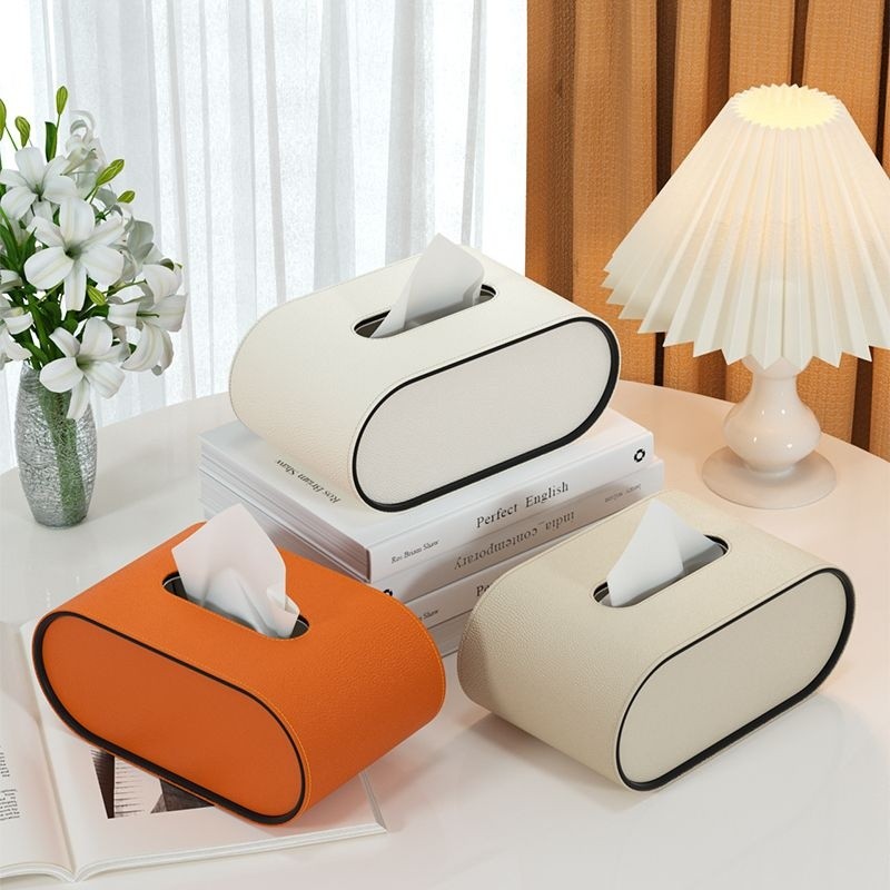 EliteLuxe – Stylish Leather Tissue Box with Timeless Elegance