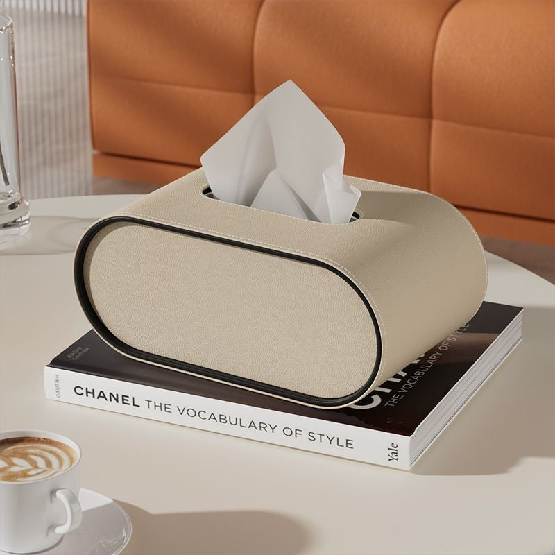 EliteLuxe – Stylish Leather Tissue Box with Timeless Elegance