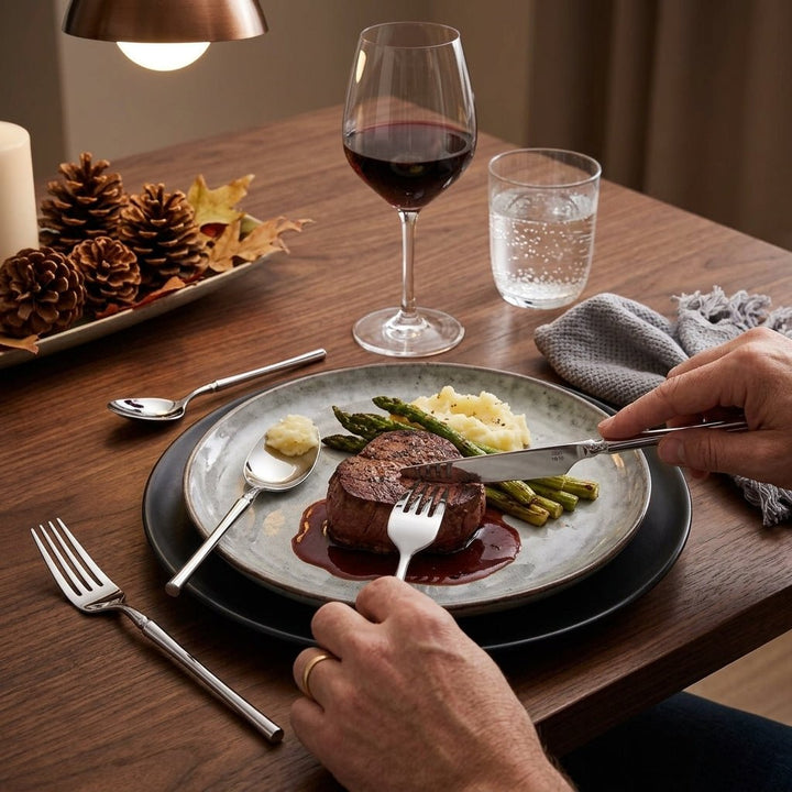 24-Piece Elegant Stainless Steel Cutlery Set
