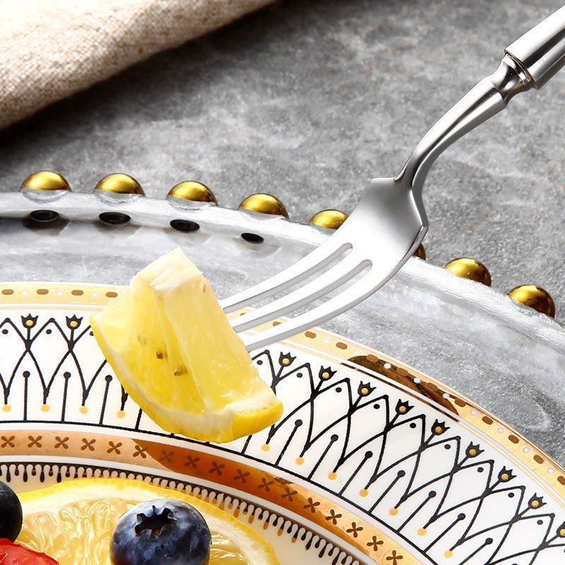 24-Piece Elegant Stainless Steel Cutlery Set