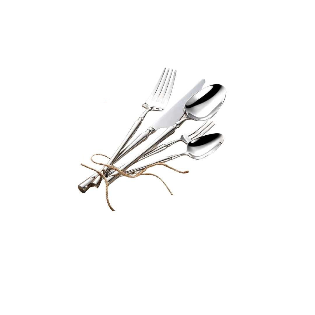 24-Piece Elegant Stainless Steel Cutlery Set