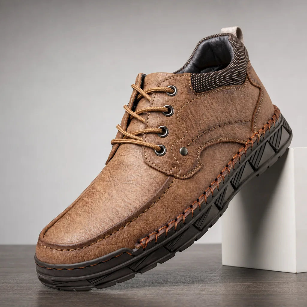 Men's Beige Mia Lined High Top Sneakers
