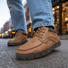 Men's Beige Mia Lined High Top Sneakers