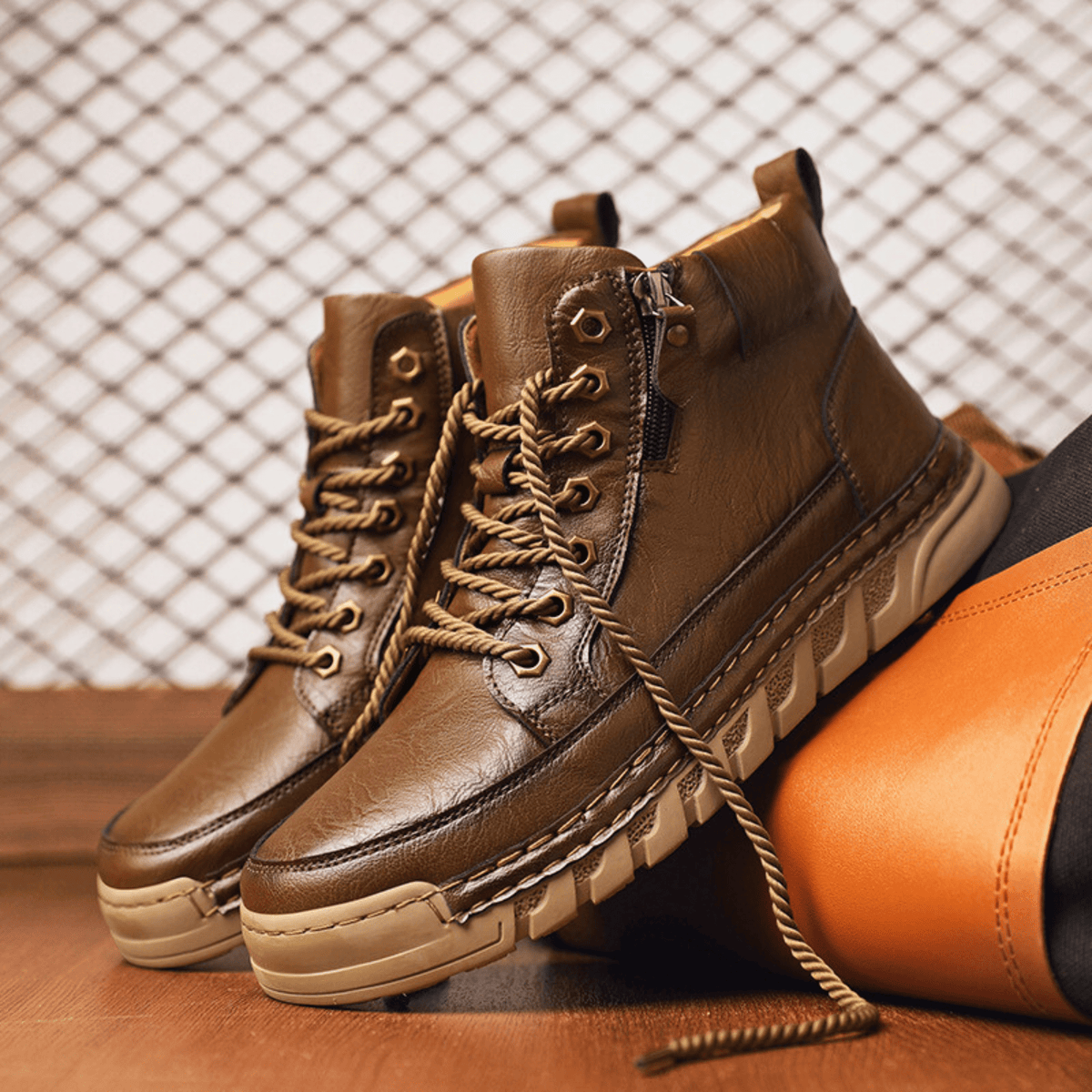Kingsley | Men Leather Ankle Boots With Streamlined Silhouette Cushioned Sole And Refined Stitch Detailing For City Days