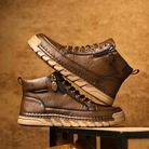 Kingsley | Men Leather Ankle Boots With Streamlined Silhouette Cushioned Sole And Refined Stitch Detailing For City Days