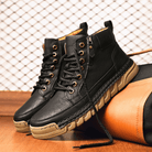 Kingsley | Men Leather Ankle Boots With Streamlined Silhouette Cushioned Sole And Refined Stitch Detailing For City Days